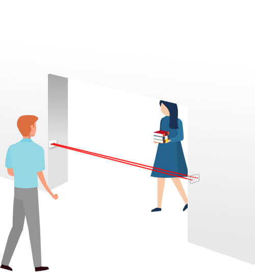 горизонтальный сенсор для библиотек