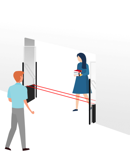 встроенный подсчет посетителей в библиотеке