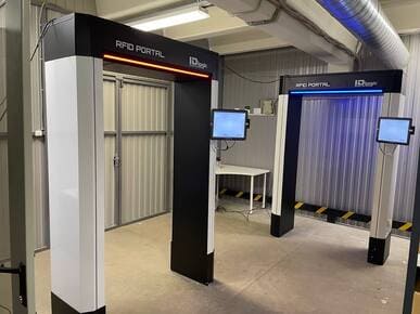 считывание меток в тележке